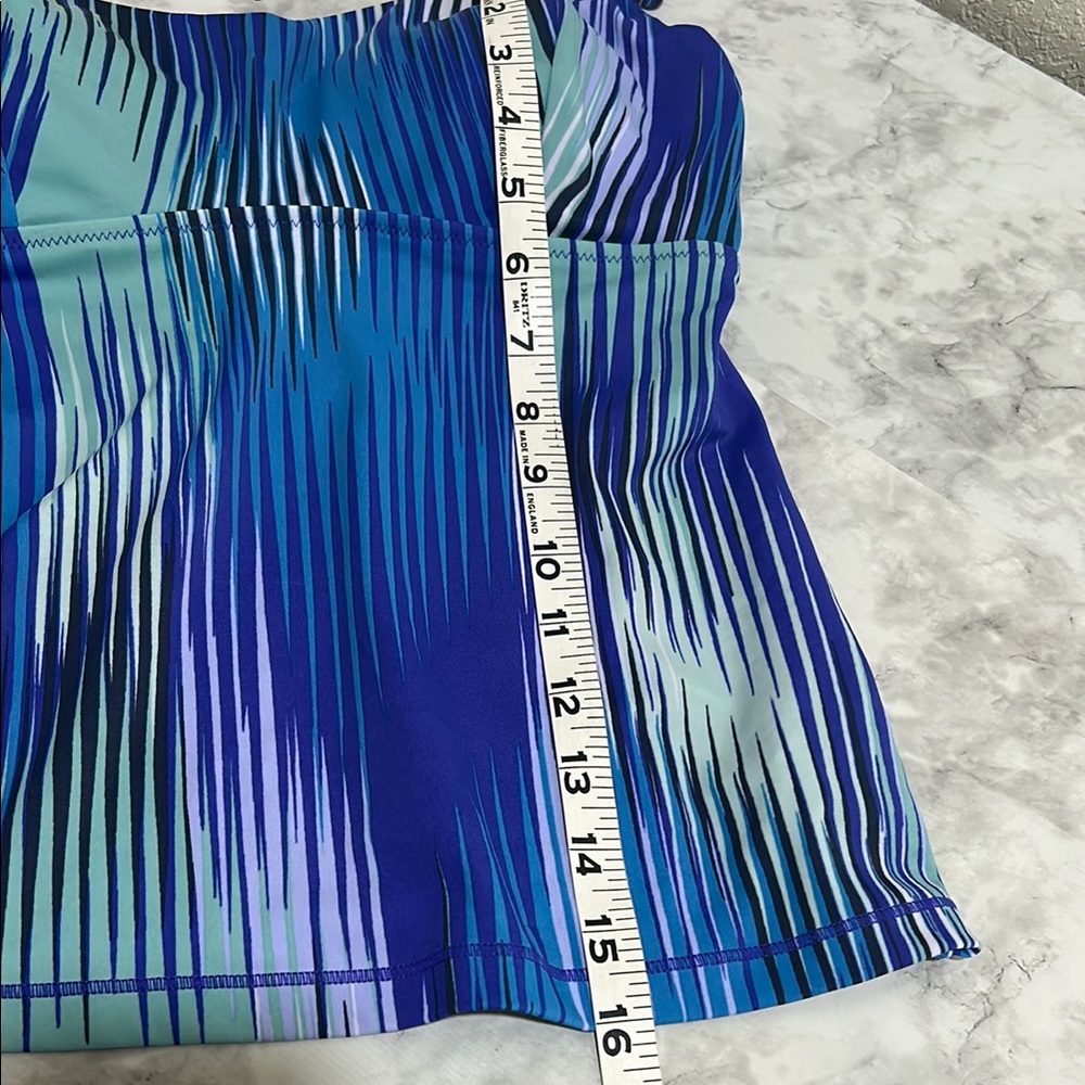 ATHLETA WOMENS IBAZA ENTWINED TANKINI TOP COOL MULTI Sz 32D/DD - Picture 13 of 14
